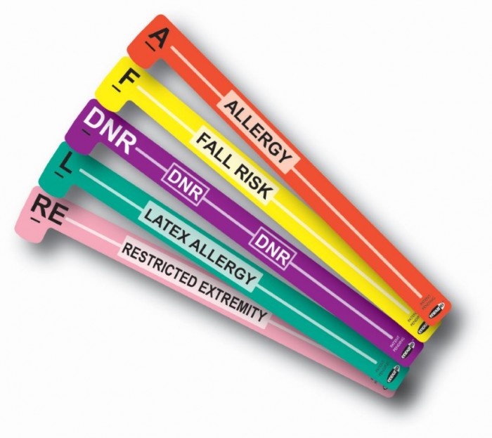 Color Coded Alert Wristbands